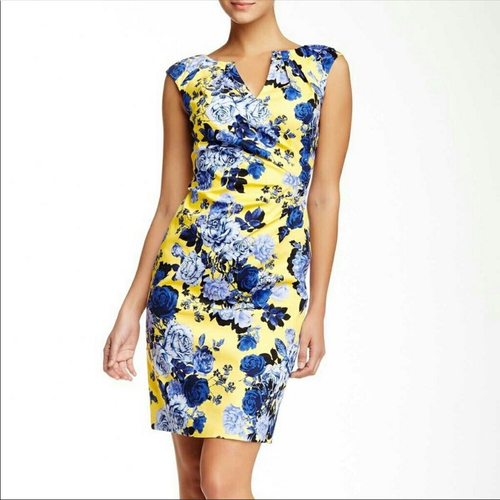 Adrianna Papell Floral Sheath Dress